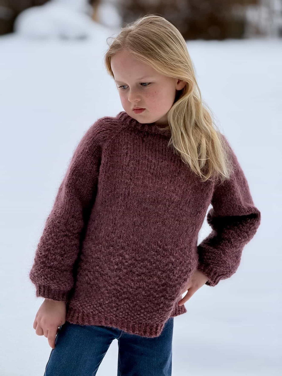 Chunky Pernilles perletrøje 1-10 år (dansk)