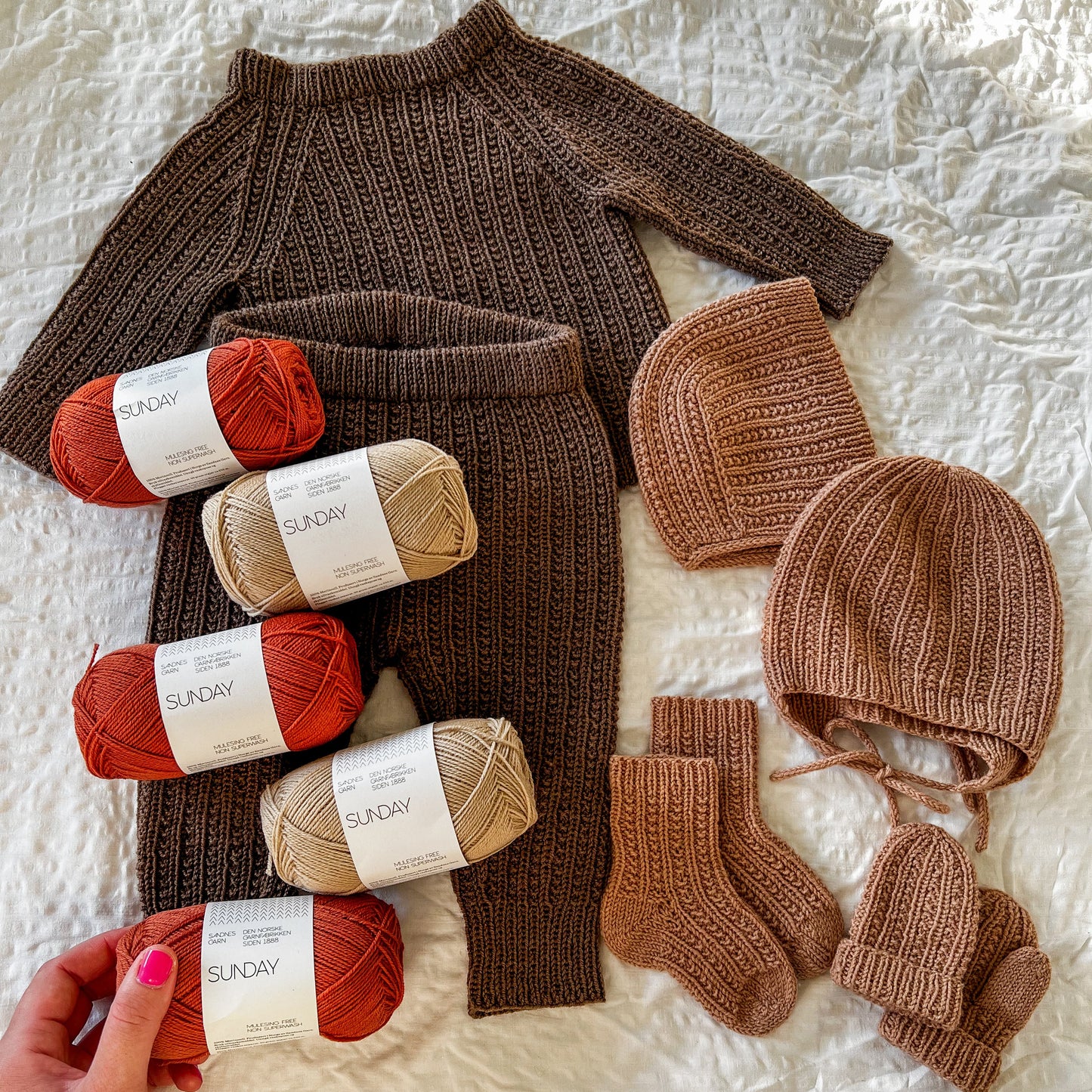 Amalie-sett strikkepakke (0-4 år)