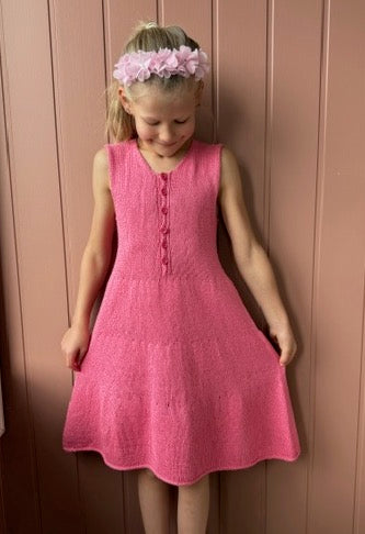Jenny knappekjole junior (5-12 år)