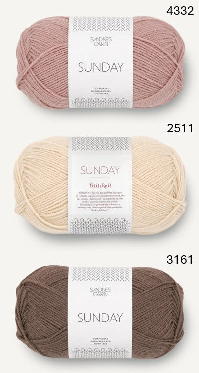 Tynn Amalie jakke og bukse med tilbehør - strikkepakke (0-4 år)