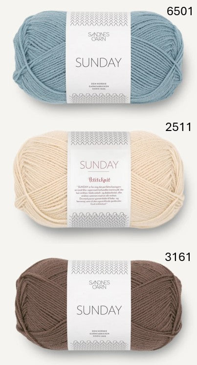 Tynn Amalie jakke og bukse med tilbehør - strikkepakke (0-4 år)