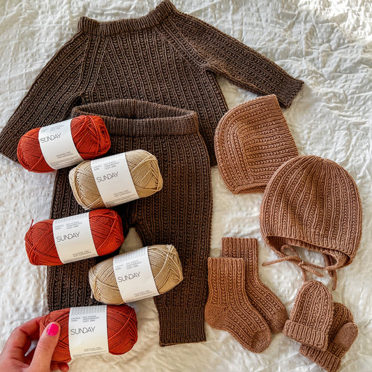 Amalie-sett strikkepakke (0-4 år)