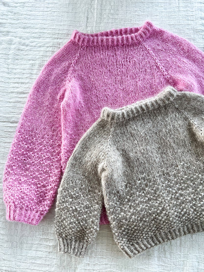 Chunky Pernilles perlegenser - strikkepakke (1-10 år)