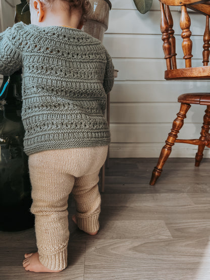 Olivenlund jakke, bukse og kyse (0-4 år)