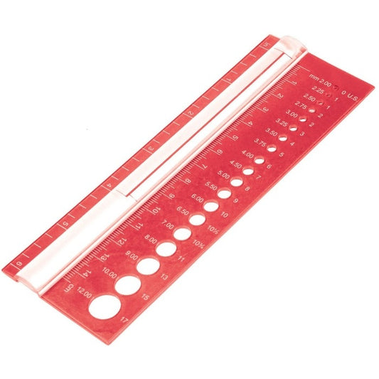 Pinnemåler m/forstørrelse og strikkefasthetsmåler